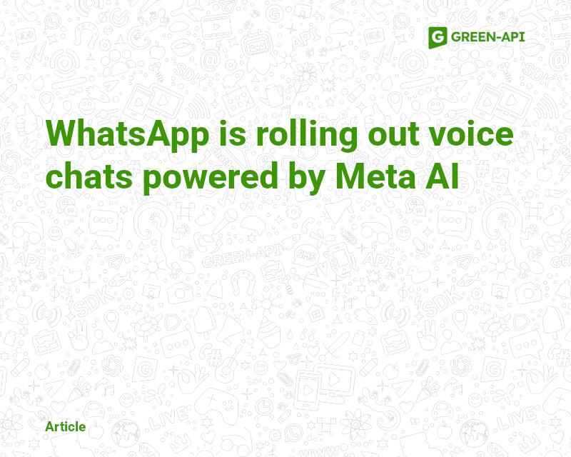 Voice chats by AI