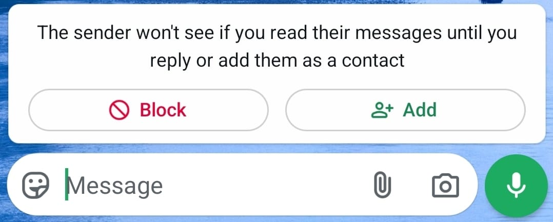 no read